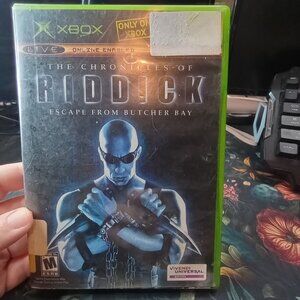 Chronicles of Riddick: Escape from Butcher Bay Xbox Game Rare Sci-Fi FPS Classic